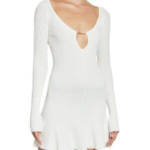 Jacquemus Pralu Logo Hardware Minidress Off White NWT Size 40